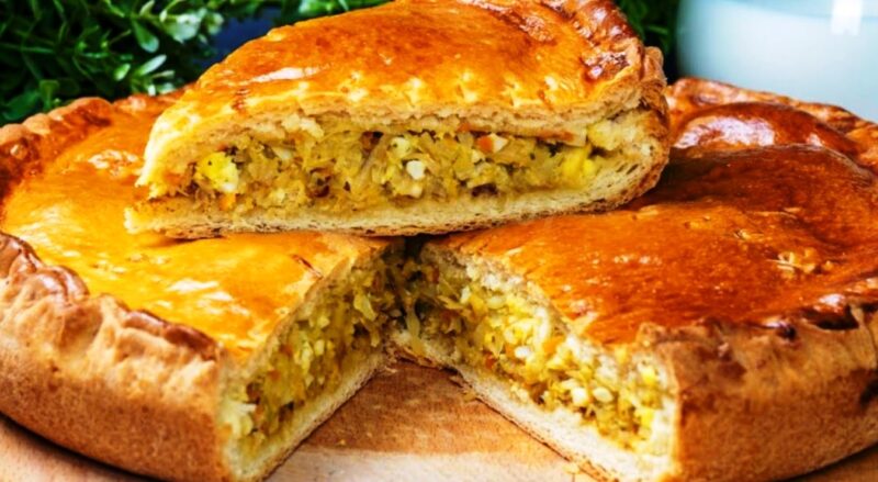 Пирог "Десятиминутка". Готовлю, пока закипает чайник: быстро и вкусно