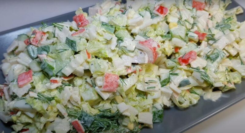 Салат на праздничный стол: легкий - быстрый - вкусный. Простой летний рецепт