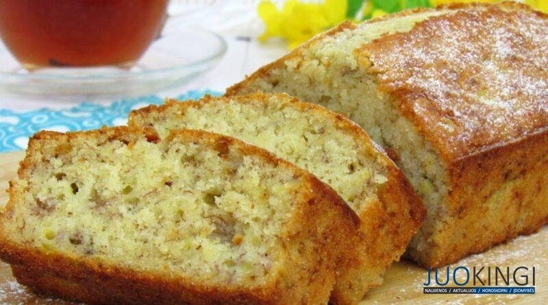 Ароматный и вкусный банановый кекс. Готовится просто и быстро, получится точно у всех