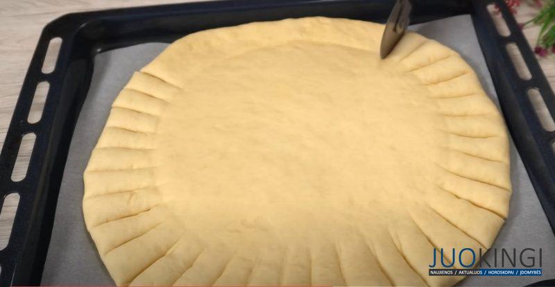 Открытый пирог с творожной начинкой. Неделю кушаем и еще хотим: потому, что начинку меняем