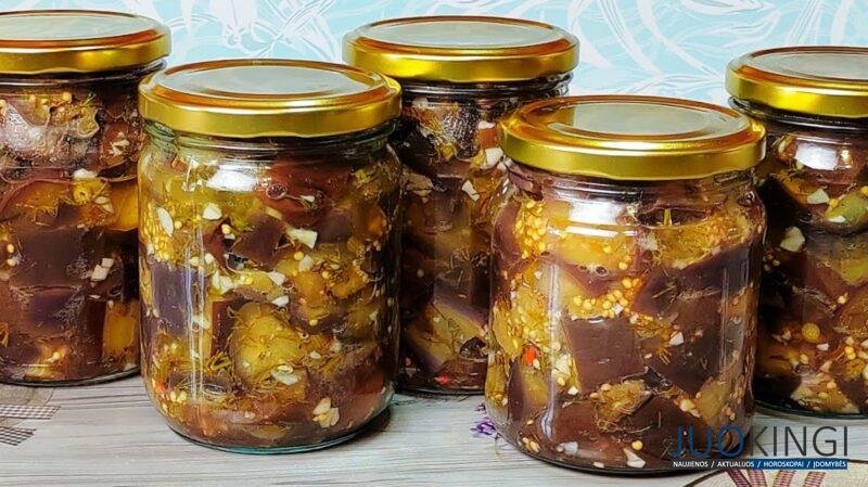Баклажаны на зиму, как грибы. Готовлю по 20 банок с чесноком и укропом