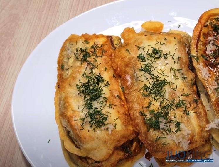 Шницель из баклажанов. Отбила баклажаны молотком и приготовила настоящую вкуснятину