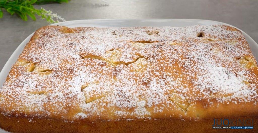 Яблочный пирог, тающий во рту! Крайне простой рецепт: вкусно и быстро