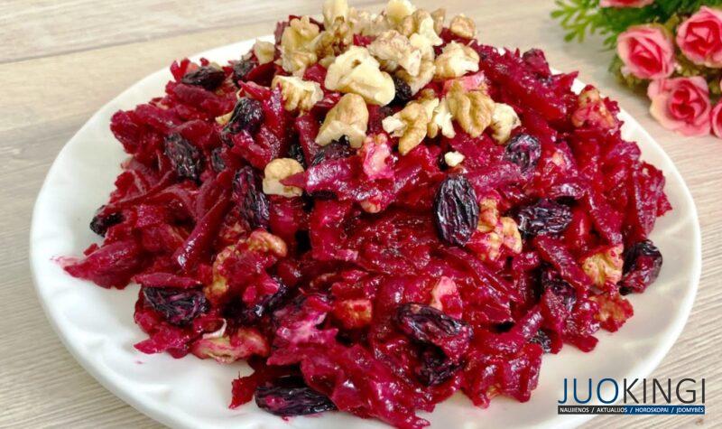 Салат из свеклы за 5 минут. Быстро и вкусно: полезное блюдо на каждый день