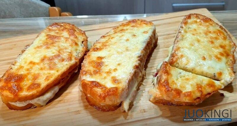 Готовлю так всегда, когда нет времени. Всего 3 ингредиента: вкусные горячие бутерброды