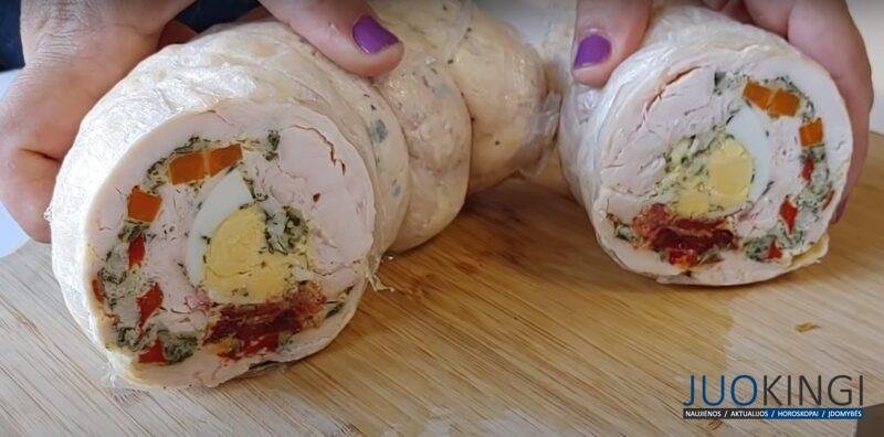 Самая сытная и необычная закуска на Новогоднем столе. Рулет из куриного филе: доступный рецепт