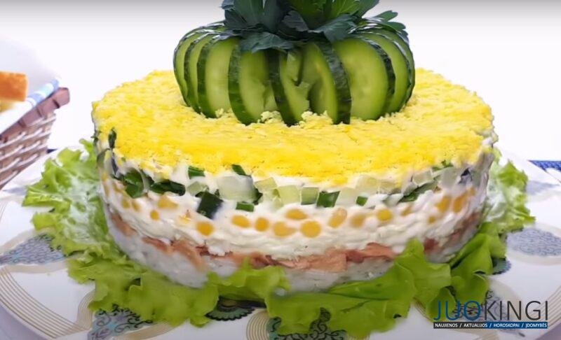 Самый красивый Новогодний салат «Диана». Удивляет своим замечательным вкусом