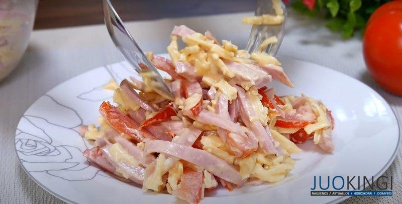 Быстрый салат за 5 минут. Вкусный и быстрый рецепт: готовлю каждый день
