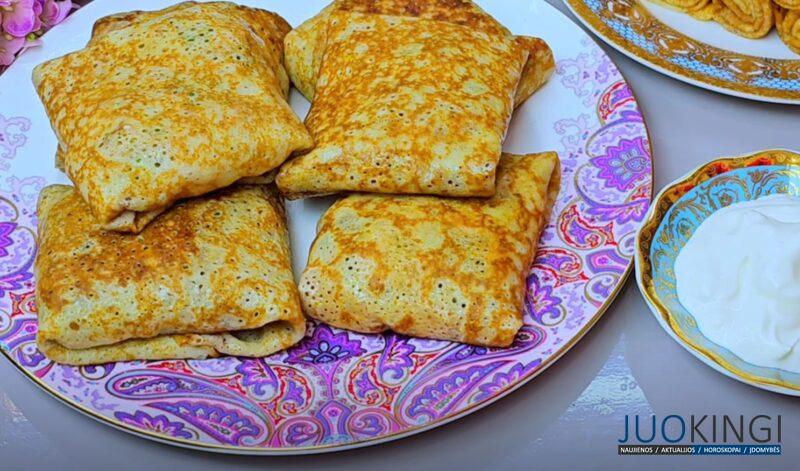 Готовлю сразу много и ставлю в холодильник. Блинчики с вкуснейшей начинкой: на завтрак или перекус