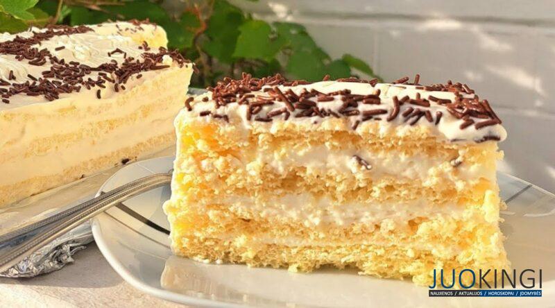 Необычайно нежный и вкусный. Торт "Молочная девочка" - без раскатки коржей за 30 минут