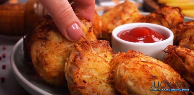 "Королевские котлеты" с начинкой в картофельной шубке. Сытный и оригинальный ужин
