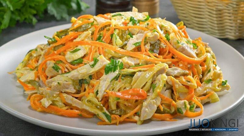 Приготовить просто, получается всегда вкусно! Популярный салат «Обжорка»