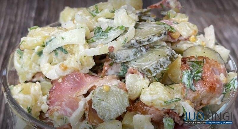 Салат "Магнолия" на праздничный стол. Гости только его и едят: вкусный и пикантный салат