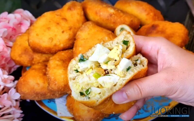 Бабушка поделилась рецептом: беру кефир, 1 яйцо и 10 минут. Быстрые пирожки на сковороде