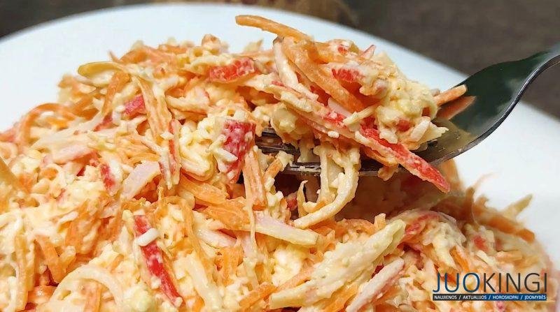 Нравится моим гостям, и улетает со стола первым. Вкусный и быстрый салат на любой повод