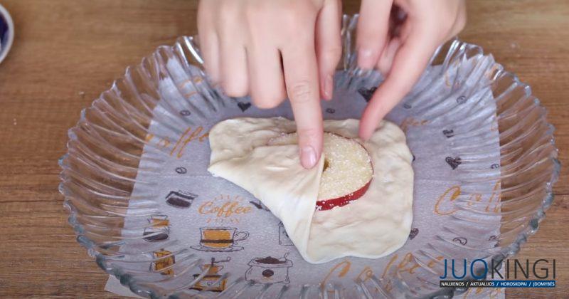 Манка и 2 яблока. Слойки с яблочной начинкой: мягкие, но с хрустящей корочкой