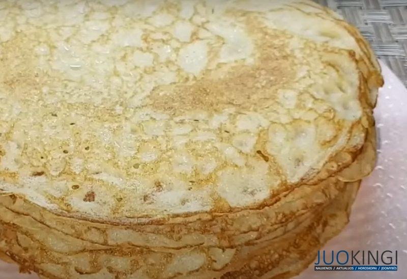 Манка и кефир! Вкусный завтрак для всей семьи: пышные ажурные блинчики
