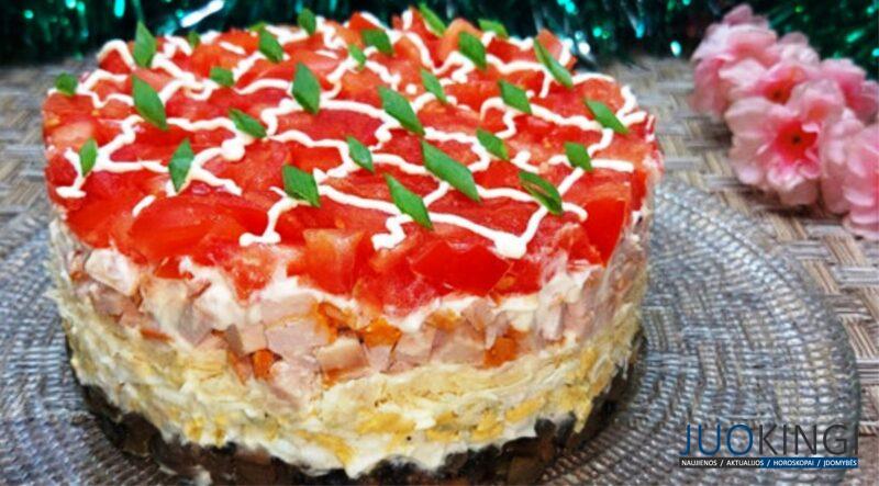 "Любимый муж". Яркий, сочный и сытный салат на праздничный стол: гости от него будут в восторге