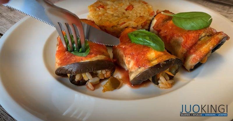 Мяса нет, а вкус есть. «Мясной» рецепт – праздничные рулеты из баклажанов