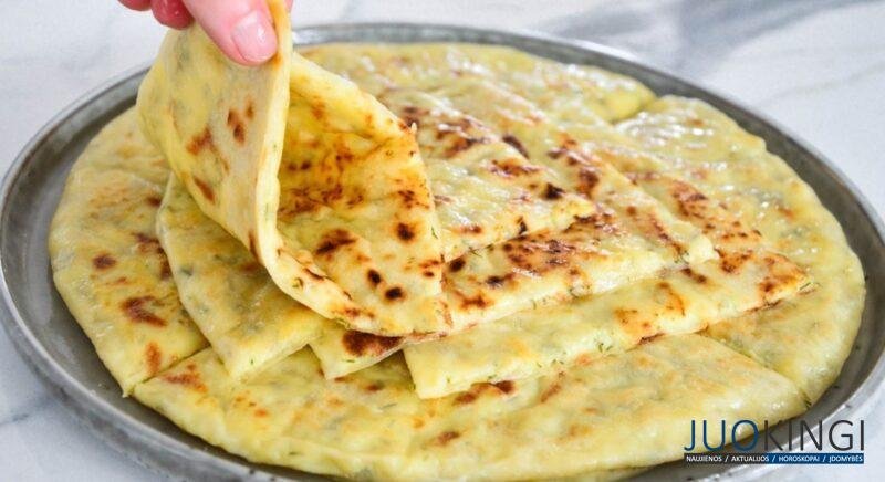 Мука, вода и любая начинка. Тонкие балкарские лепёшки с картошкой и сыром