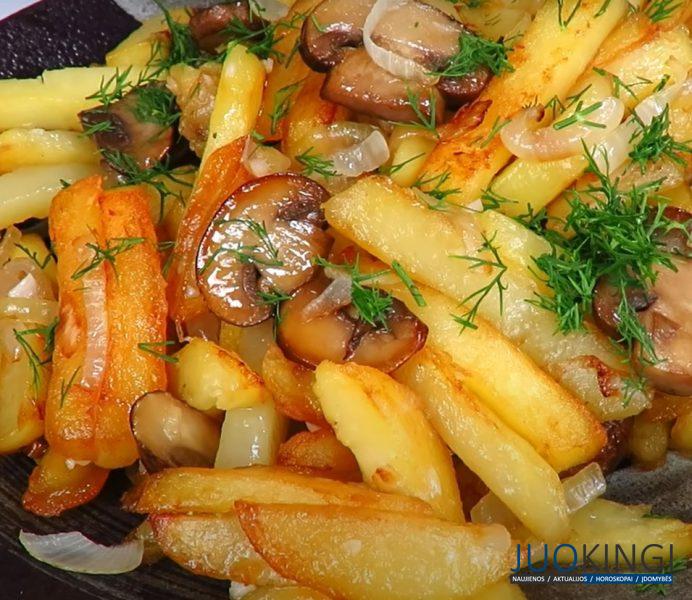 Домашняя жареная картошка. Простой рецепт на каждый день