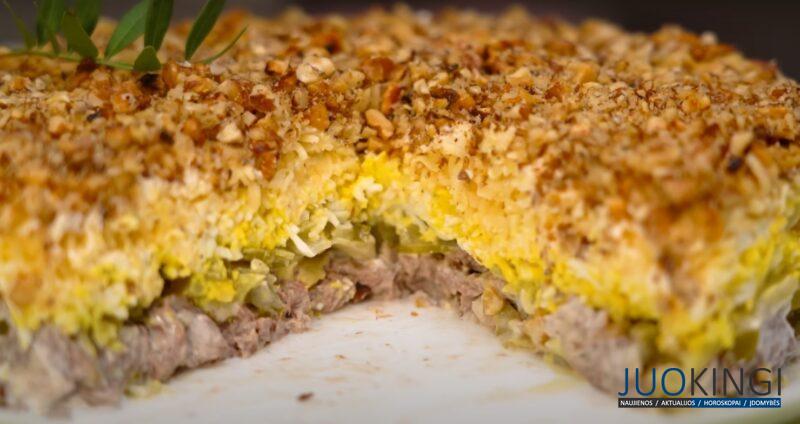 Не только вкусно, но и очень красиво. Салат "Принц" на Новогодний стол: все гости тянутся только к нему