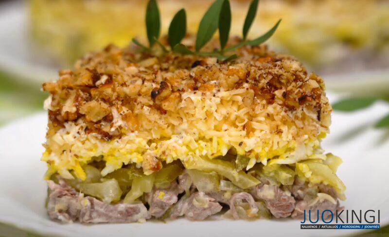 Не только вкусно, но и очень красиво. Салат "Принц" на Новогодний стол: все гости тянутся только к нему