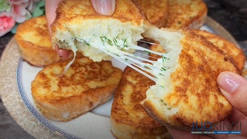 Черствый хлеб не выкидываю. Самый вкусный завтрак из черствого батона