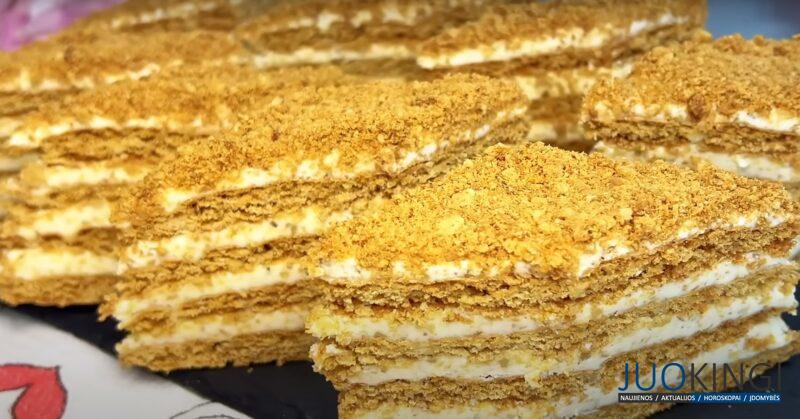 Невероятно вкусный ореховый торт. Простой домашний рецепт из доступных продуктов!