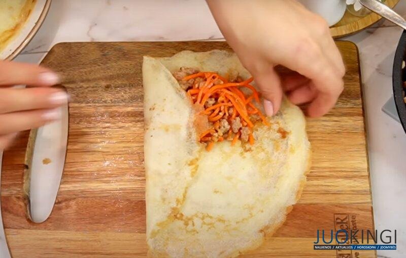 Не сложно и вкусно. Простой рецепт фаршированных блинчиков с необычной начинкой