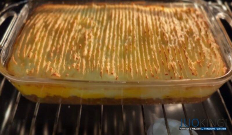 Я никогда не елa ничего вкуснее. Картофельный пирог с запеченным фаршем