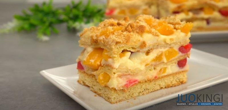 Торт "Ангельский" с потрясающим вкусом. Через 5 минут не осталось и кусочка