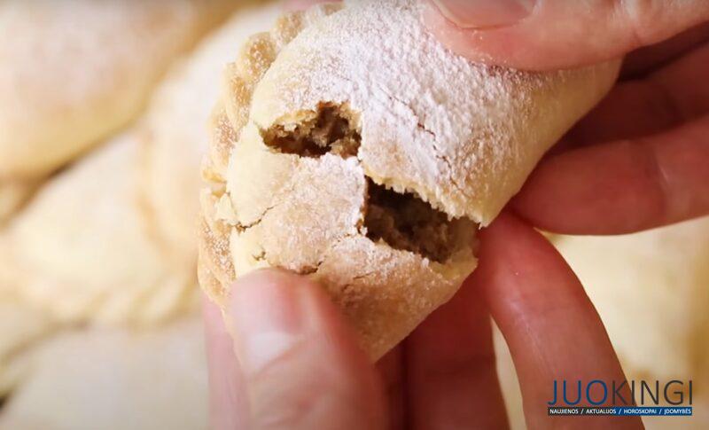 Чудесная выпечка к чаю. Простое домашнее печенье с начинкой