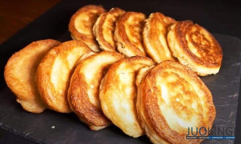 Яблочные оладьи, как пончики. На кефире - без дрожжей