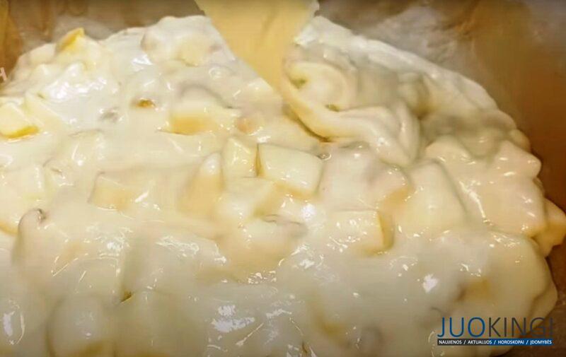 Яблочный пирог за 5 минут. Быстро, просто и очень вкусно: увидела рецепт и сразу испекла