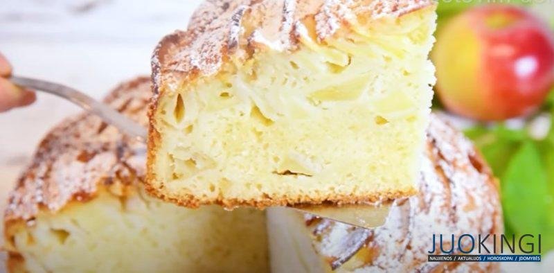 Яблочный пирог буквально за 5 минут. Просто и вкусно: один из самых легких рецептов