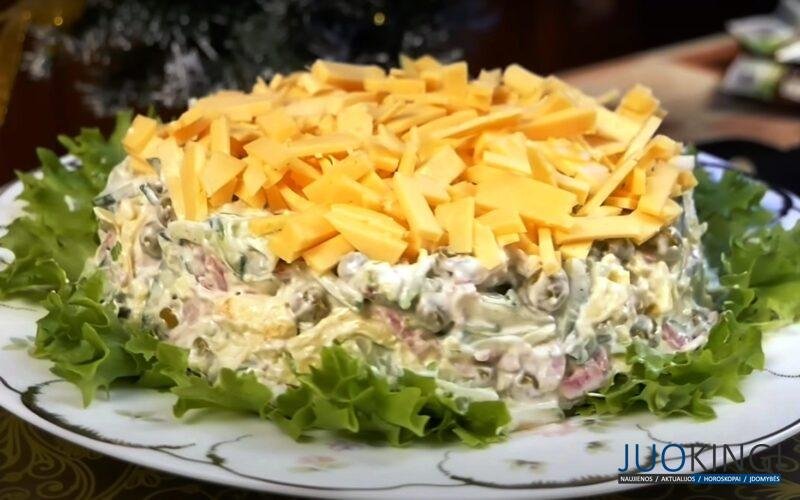 Главный конкурент Оливье. Салат Шустрик: красиво, вкусно и по Новогоднему