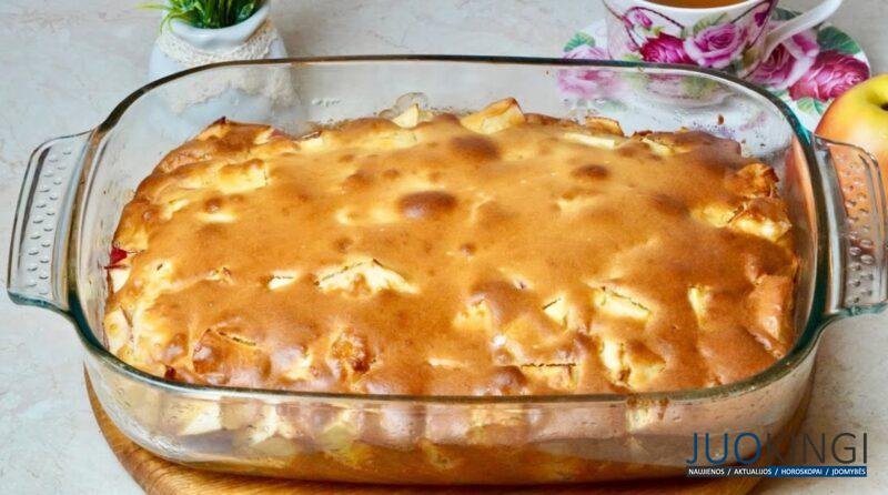 Беру 5 яблок и готовлю 15 минут. Яблочный пирог вкуснее, чем шарлотка: такой мягкий, что тает во рту
