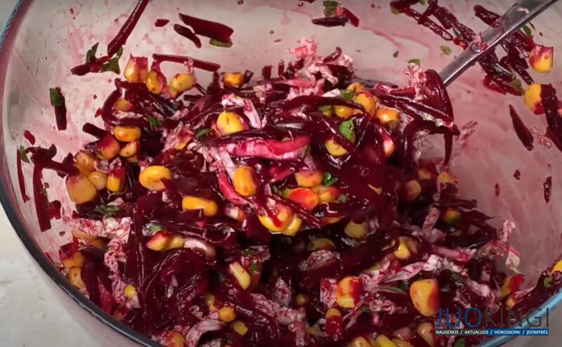 Беру 2 свеклы и банку кукурузы. Самый вкусный салат из свеклы за 5 минут