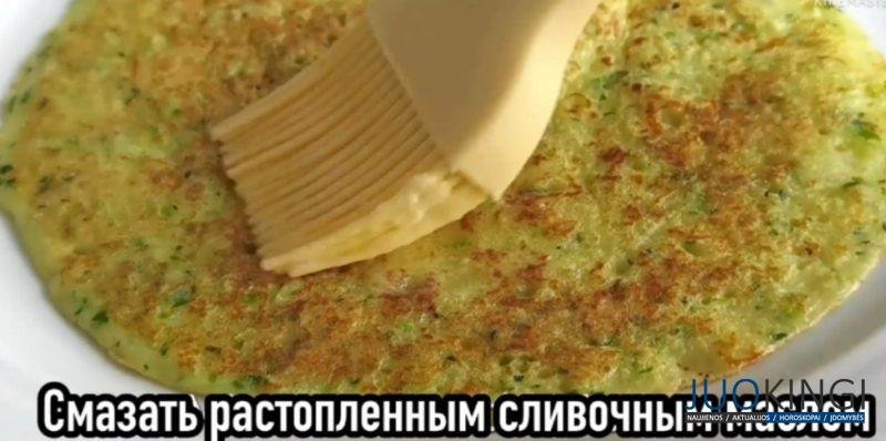 Увидела рецепт и сразу сделала. Блины из картофеля и кабачков