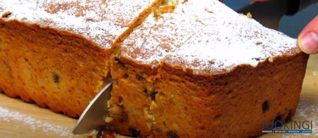 Простые продукты, но кекс с изюмом всегда получится. Вкусный и невероятно нежный