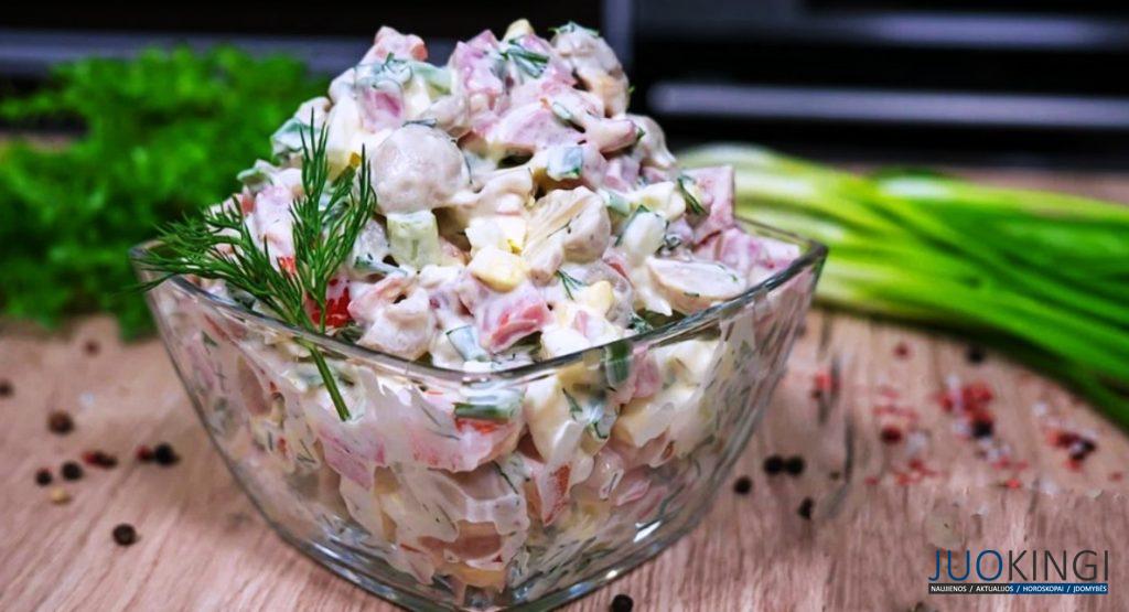 Простой и вкусный  салат на каждый день. Готовлю за 5 минут