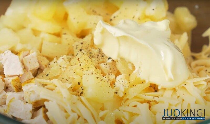 Готовлю ровно 5 минут. Невероятно вкусный салат с ананасами и курицей