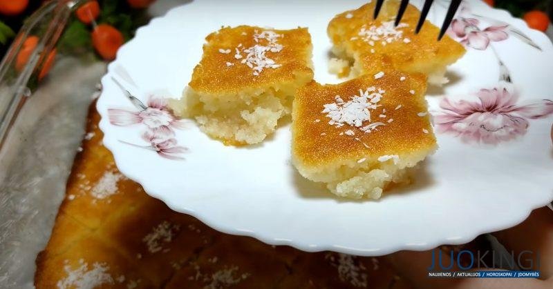 Покупаю манку и готовлю к чаю. Вкуснятина из ничего: ароматный и мягкий пирог