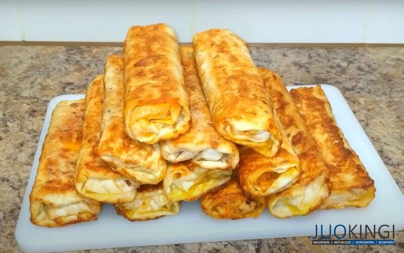 Из тонкого лаваша необыкновенная вкуснятина. Сытные блинчики за 25 минут