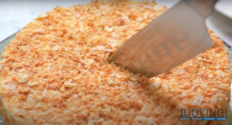 Отменный торт "Наполеон" без готовки коржей. Очень вкусно и просто