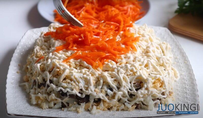 Шикарный мясной салат на праздник "Мужской Каприз". Через день - ещё вкуснее