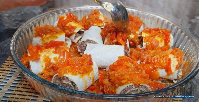 Рецепт, которому меня научил дедушка. Мясная закуска: просто заверните фарш в лаваш