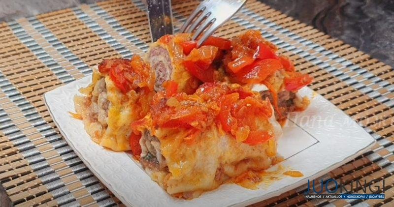 Рецепт, которому меня научил дедушка. Мясная закуска: просто заверните фарш в лаваш
