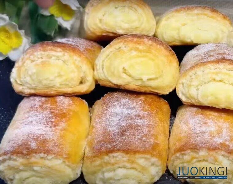 Готовлю на завтрак или перекус. Сочные и легкие творожные булочки с начинкой без дрожжей
